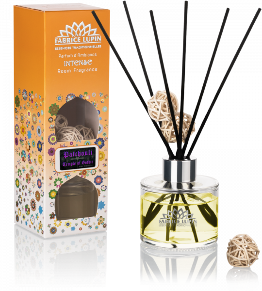 INTENSE Raumduft PATCHOULI 135ml Reed Diffuser Set - TEMPLE OF GOTHIC - Luftneutralisierer