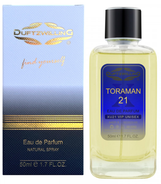 TORAMAN 21 - Eau de Parfum UNISEX für Herren und Damen ~ frisch-zitrisch-grün | XU21 VIP
