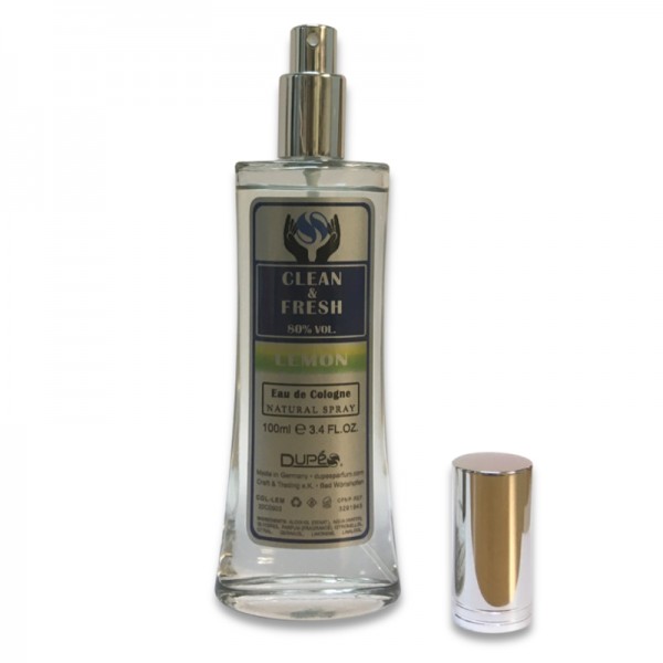 CLEAN & FRESH LEMON Eau de Cologne SPRAY mit ZITRONEnduft 100ml