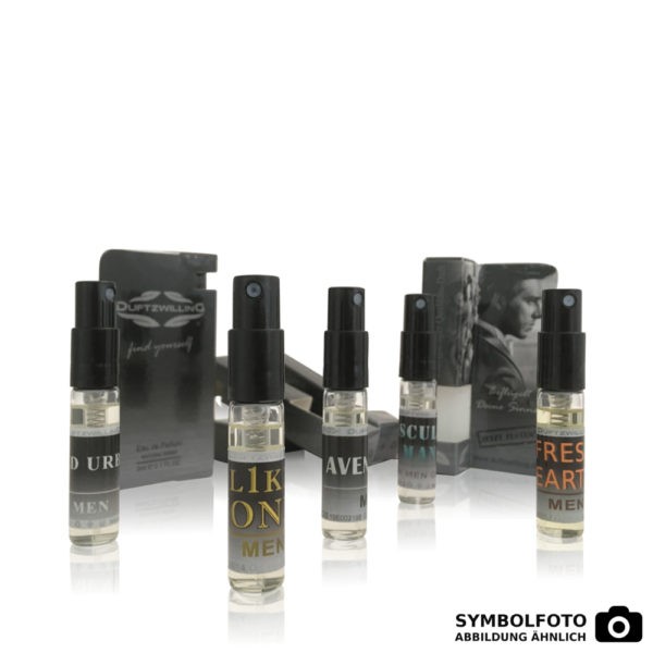 5 Duftproben für HERREN á 3ml Tester von DuftzwillinG | Parfums - Parfümproben - Düfte